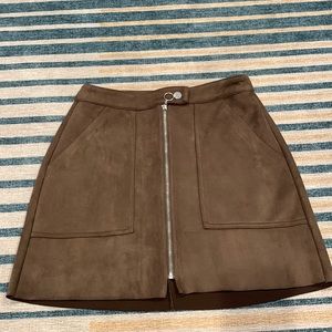 Bershka Zip Front Skirt